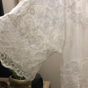 Never worn white lace beach coverup